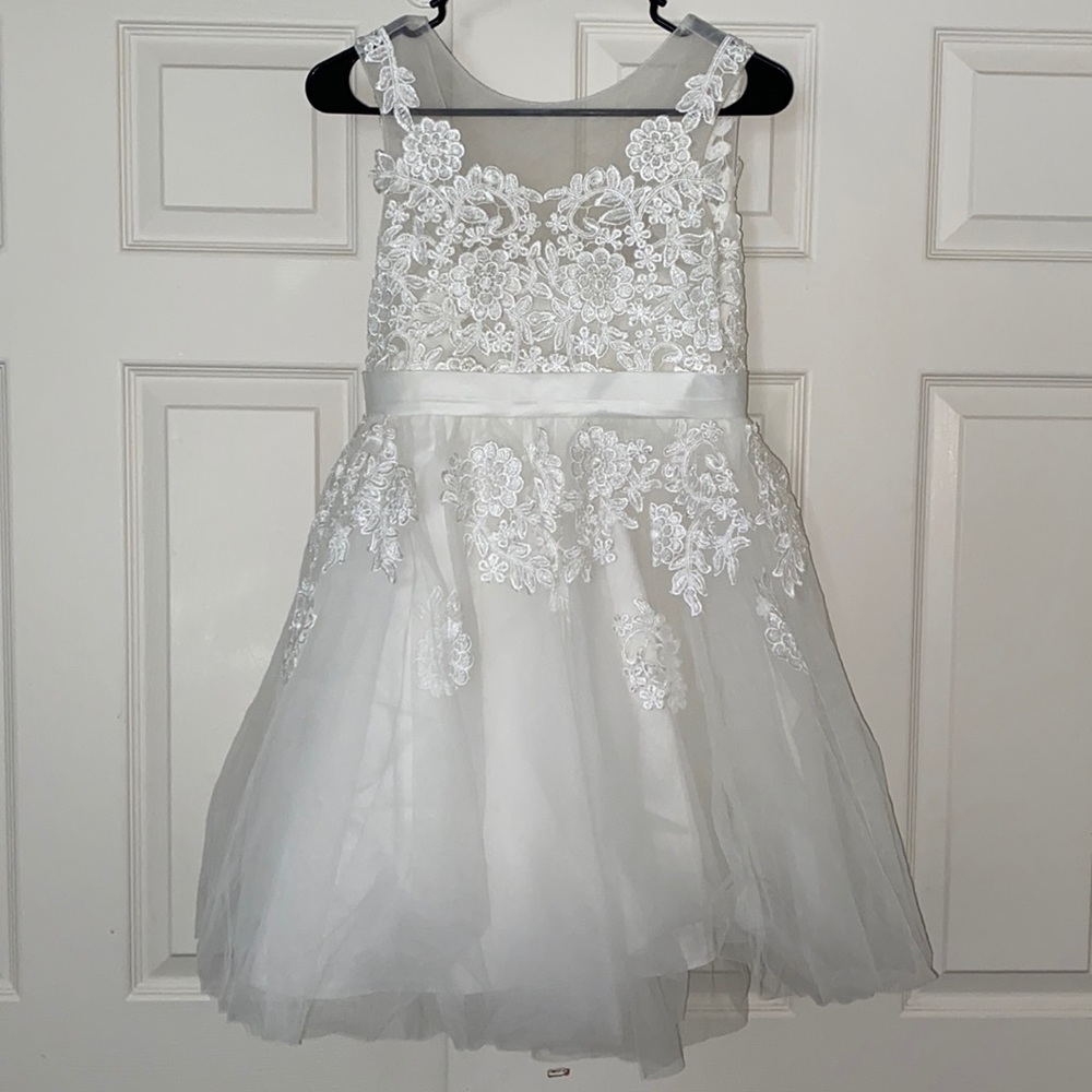 White Flower Girl Dress